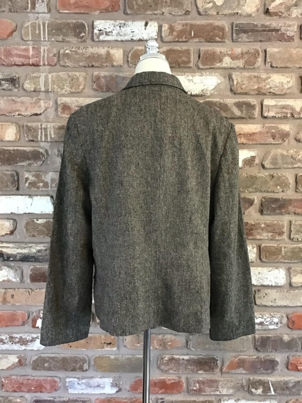 COVINGTON Women's Brown Tweed Wool Skirt Blazer Suit Set 18 - Picture 4 of 6